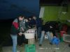 Washing the collected bottles