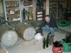 Transferring the cider to the bottles