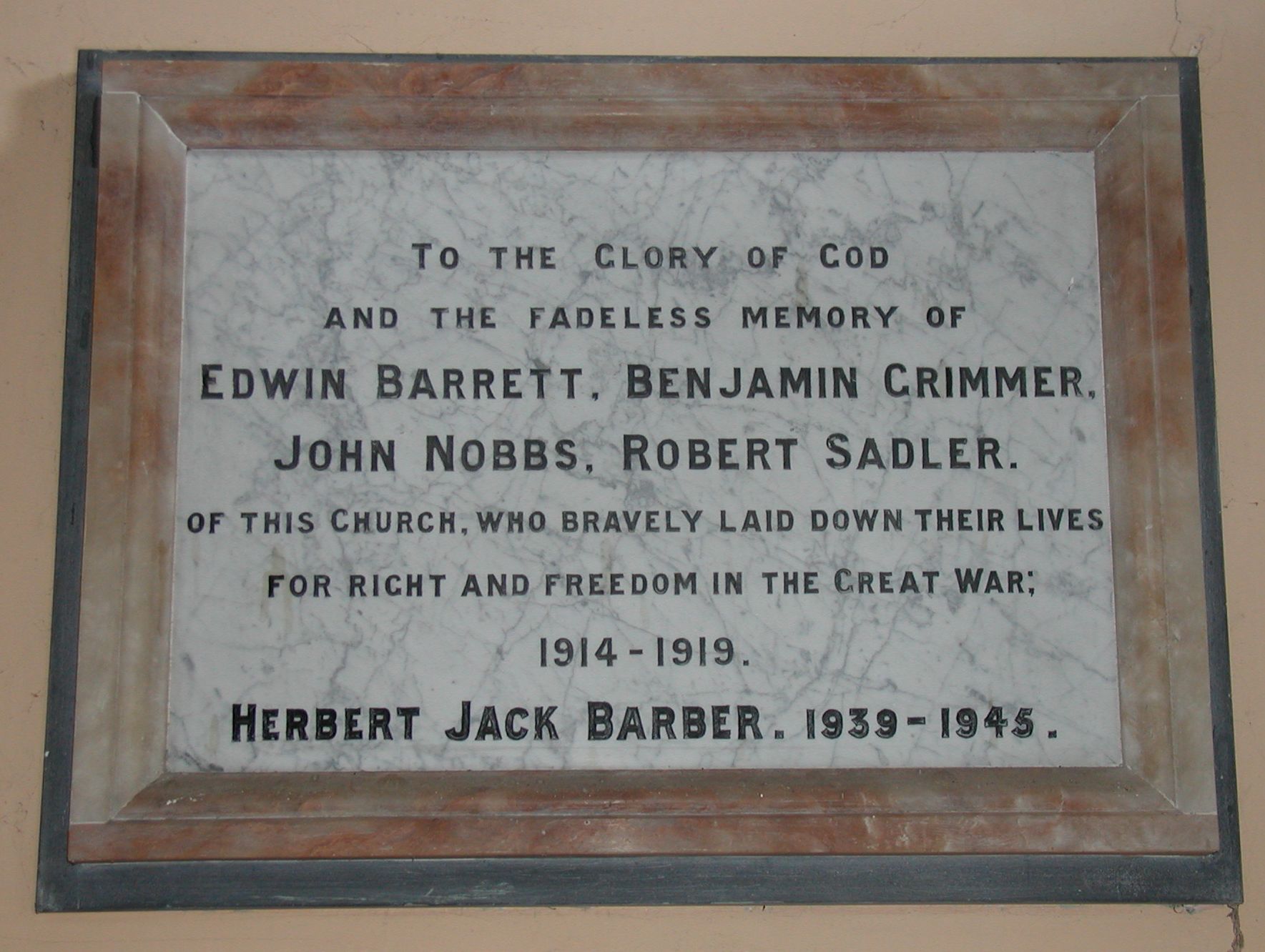 Chapel War Memorial